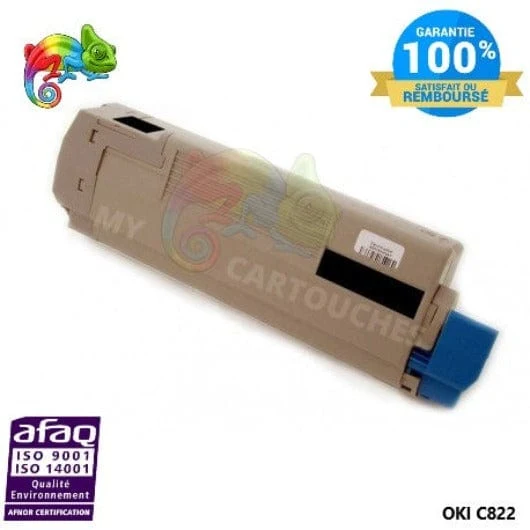 Toner OKI C 822 Noir 44844616: C 822 DN, C 822 CDTN