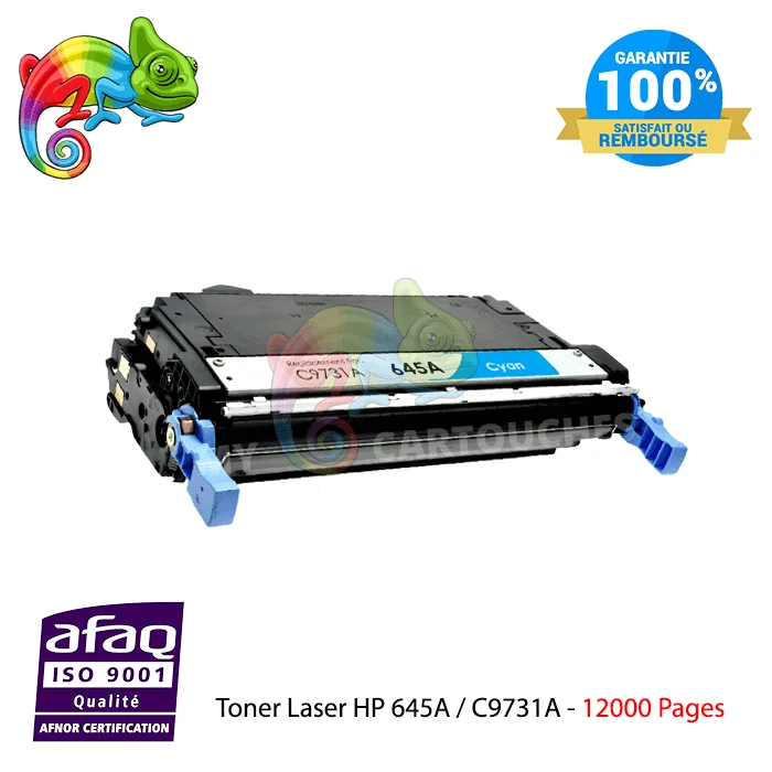 Toner HP 645A C9731A Cyan: Color LaserJet 5500, 5550