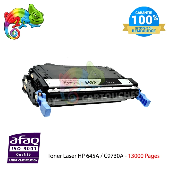 Toner HP 645A C9730A Noir: Color LaserJet 5500, 5550