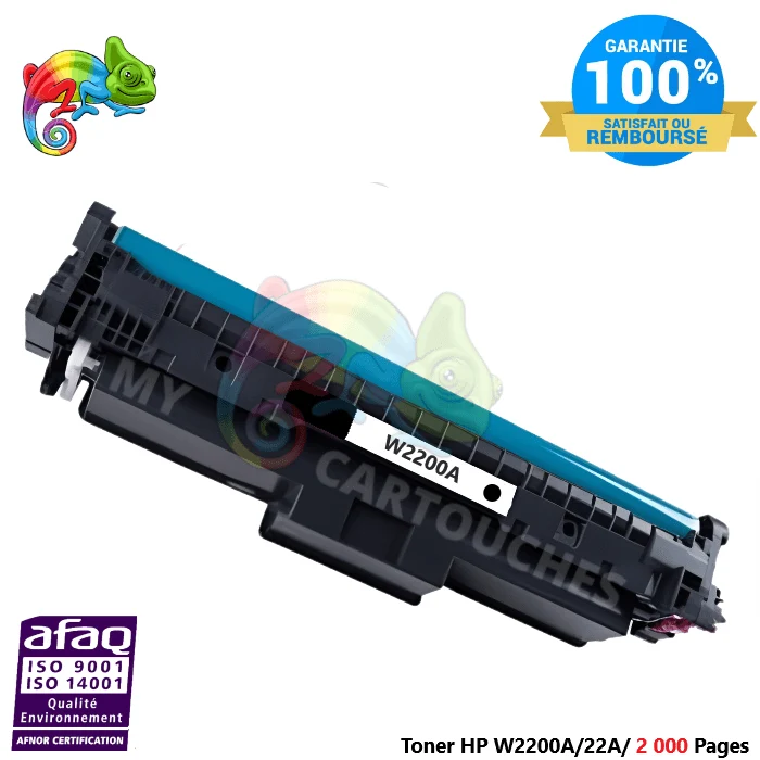 Toner HP 220A W2200A Noir: CLJ Pro 4202dn, MFP 4302dw