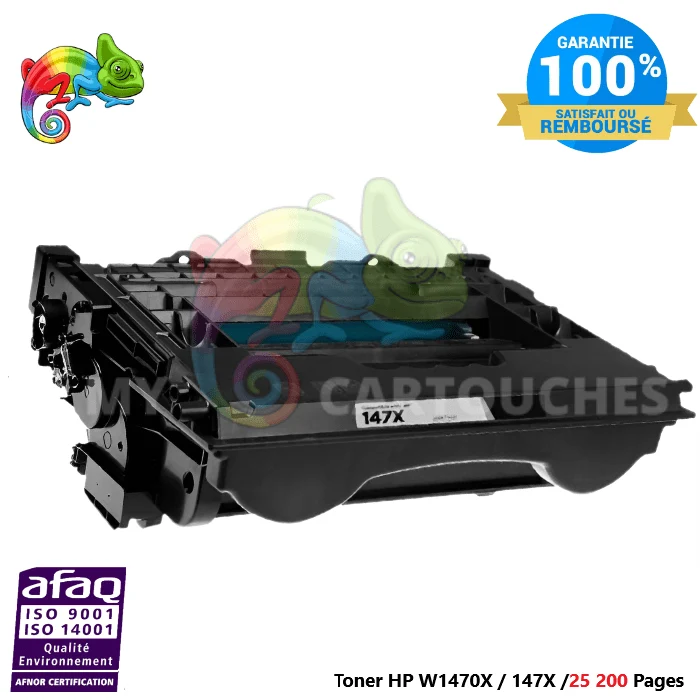 Toner HP 147X W1470X: LaserJet Enterprise M611dn, M635h, M636fh