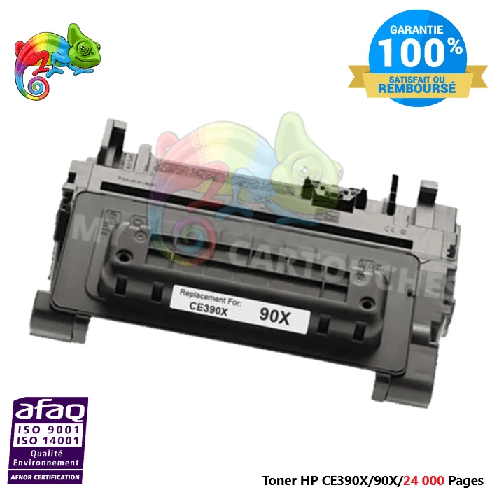 Toner laser Pour HP 90X Noir (CE390X) Compatible