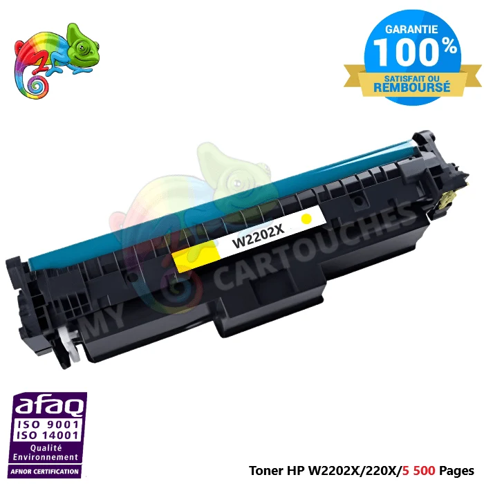 Toner HP 220X W2202X Jaune: CLJ Pro 4202dn, MFP 4302dw