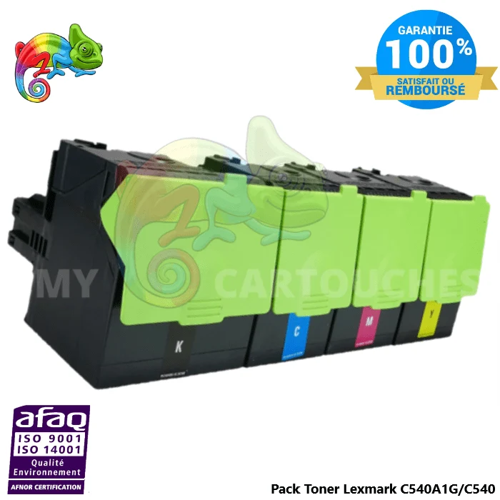 Pack 4 Toners Lexmark C540: C540N, C543DN, C544DN
