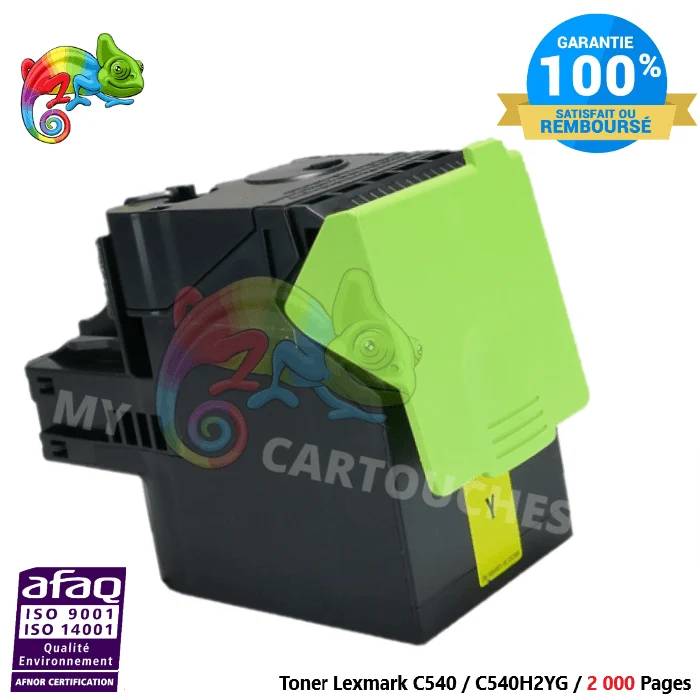 Toner Lexmark C540H2YG Jaune: C540N, C543DN, C544DN