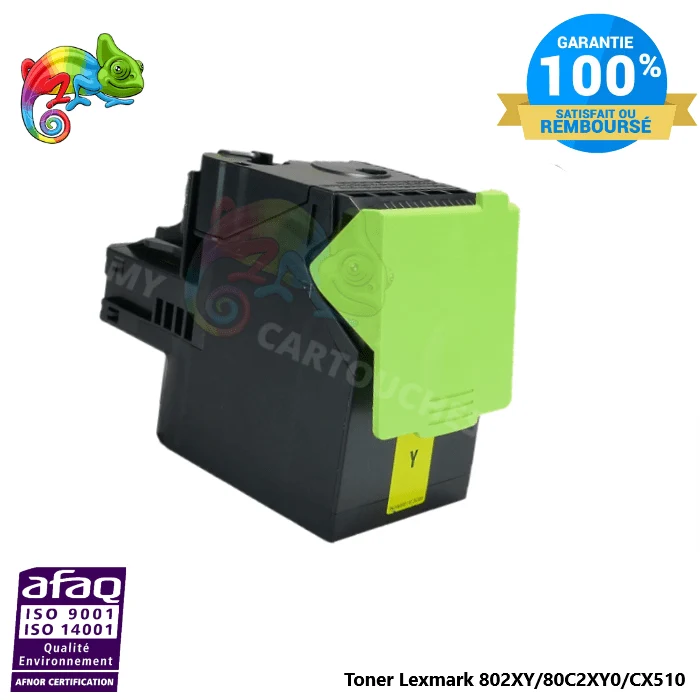 Toner Lexmark 802XY Jaune: CX510 de, CX510 dhe