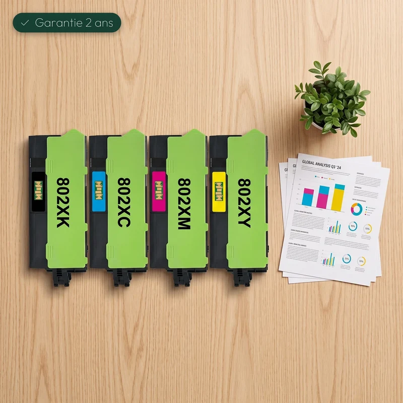 Pack 4 Toners Lexmark CX510 802X: CX510 de, CX510 dhe