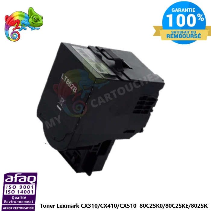 Toner Lexmark 802SK Noir: CX310 dn, CX410 de