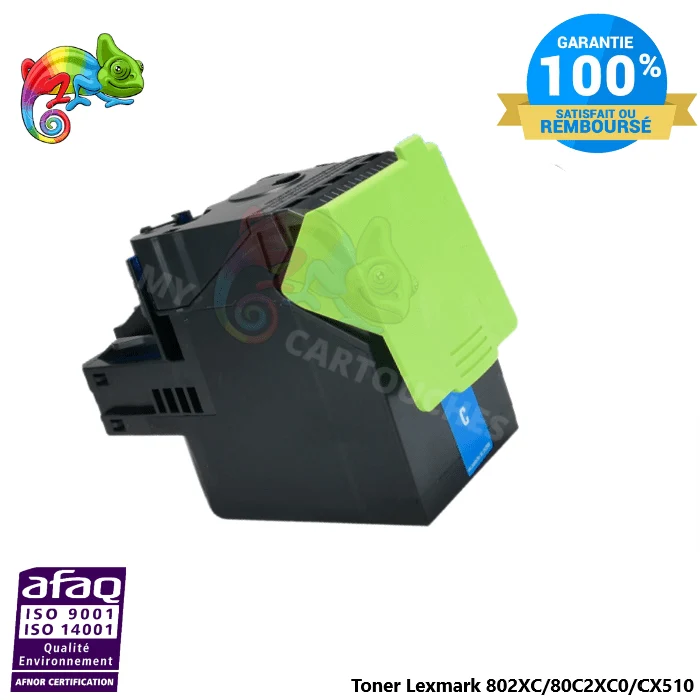 Toner Lexmark 802XC Cyan: CX510 de, CX510 dhe