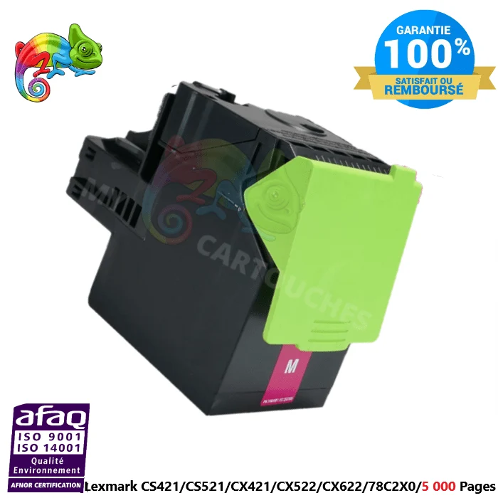 Toner Lexmark 78C2XM0 Magenta: CS421 adn, CS521 dn, CX421