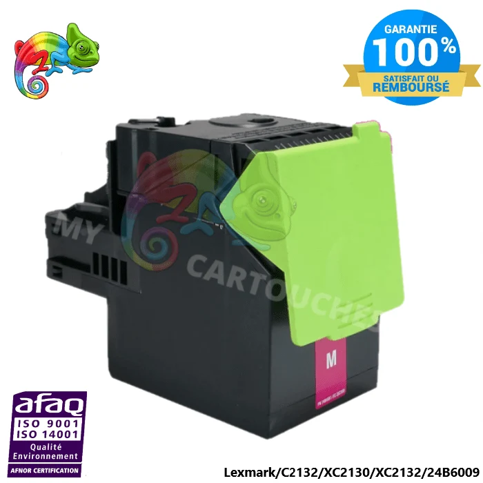 Toner laser compatible avec Lexmark XC2132 (24B6009) Magenta