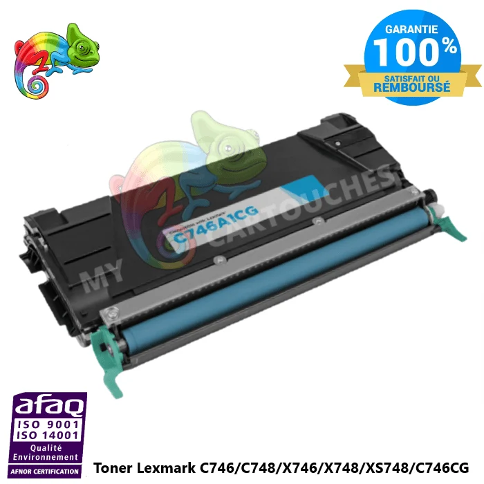 Toner Lexmark C746 Cyan C746AICG: C746 DN, C746 DTN
