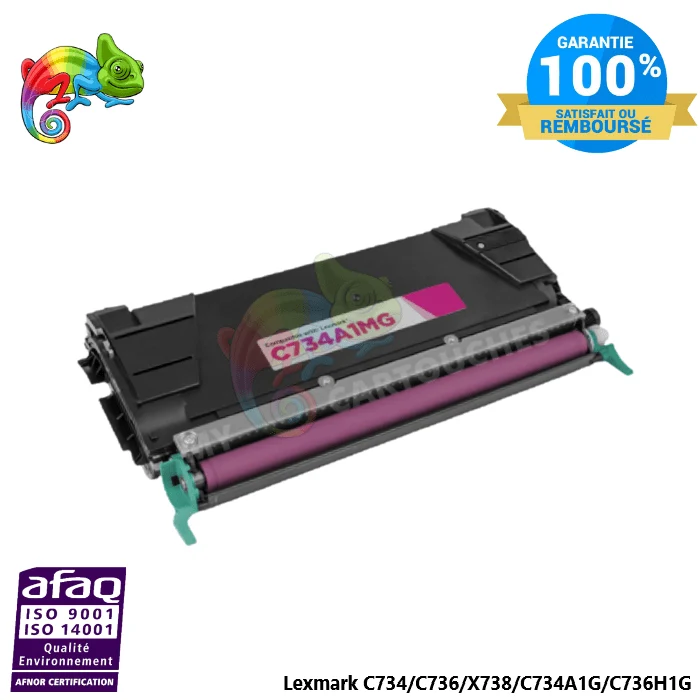 Toner Lexmark C734 Magenta C734A1MG: C734 DN, C736 DN