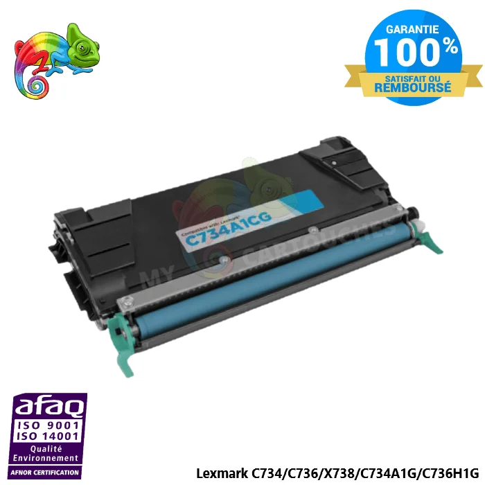 Toner Lexmark C734 Cyan C734A1CG: C734 DN, C736 DN