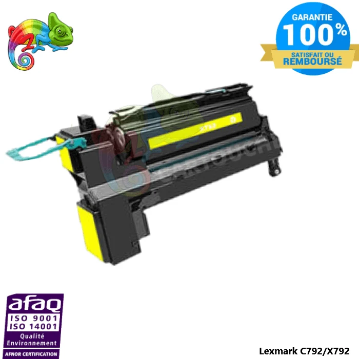 Toner Lexmark C792 Jaune C792X1YG: C792 DE, C792 DTE