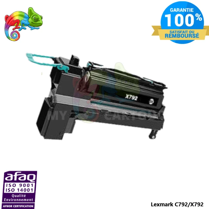 Toner Lexmark C792 Noir C792X1KG: C792 DE, C792 DTE