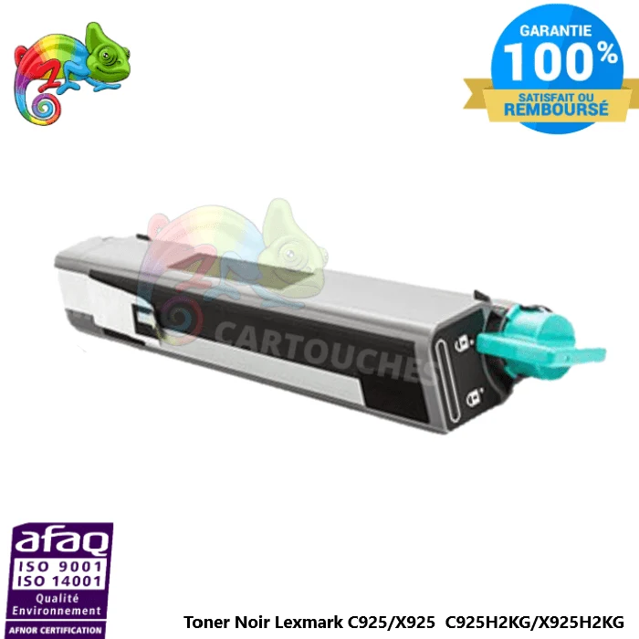 Toner Lexmark C925 Noir C925H2KG: C 925 DE, C 925 DTE