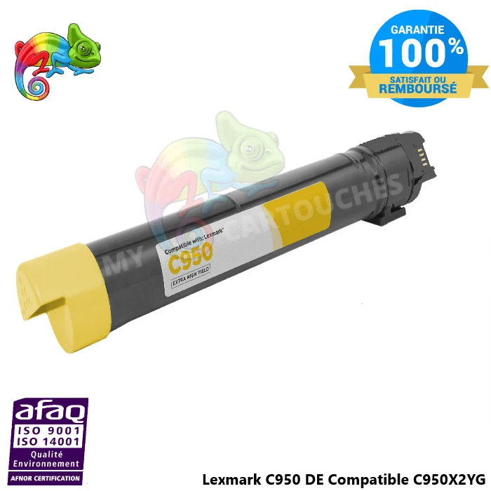 Toner Lexmark C950 Jaune C950X2YG: C 950 DE, C 950 DTE