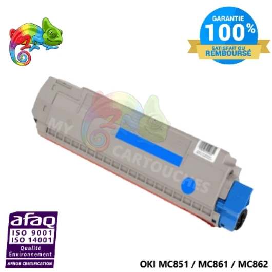 Toner OKI MC851/MC861 44059167 Cyan: MC851 DN, MC861 DN