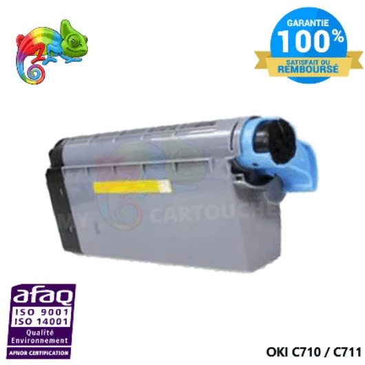 Toner OKI C710/C711 44318605 Jaune: OKI C710 DN, C711 DN