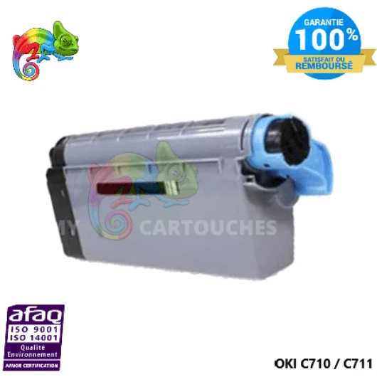 Toner OKI C710/C711 44318608 Noir: OKI C710 DN, C711 DN