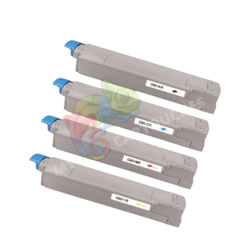 Pack 4 Toners OKI C801/C821: C801 DN, C821 DN
