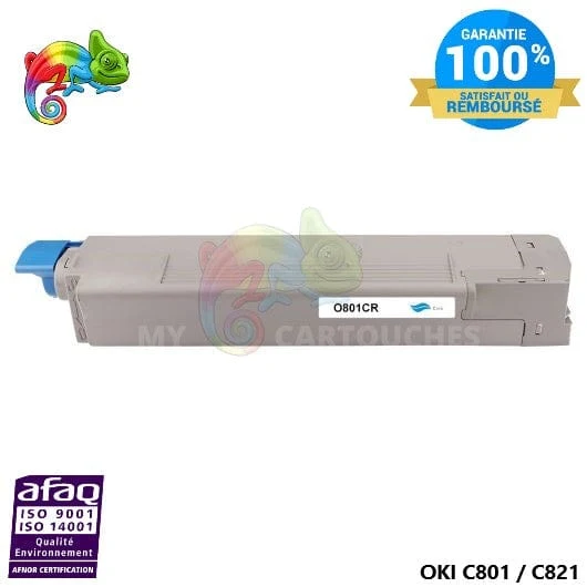 Toner OKI C801/C821 Cyan 44643003: C801 DN, C821 DN