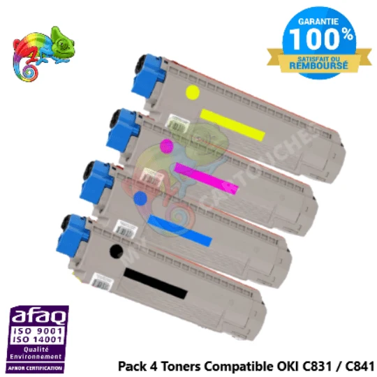 Pack 4 Toners OKI C831/C841: C831 DN, C841 DN