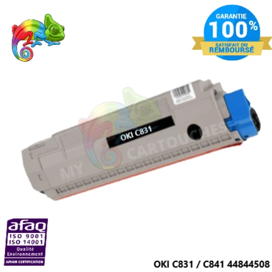 Toner OKI C831/C841 Noir 44844508: C831 DN, C841 DN