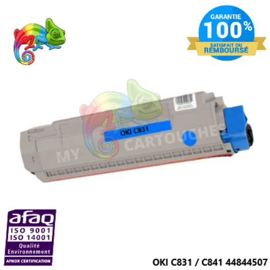 Toner OKI C831/C841 Cyan 44844507: C831 DN, C841 DN