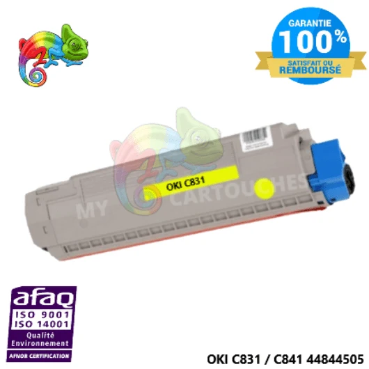 Toner OKI C831/C841 Jaune 44844505: C831 DN, C841 DN