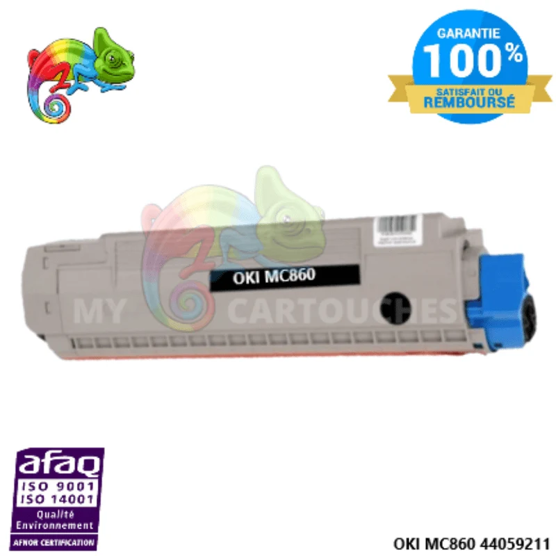 Toner OKI MC860 Noir 44059212: MC 860 DN, MC 860 CDTN