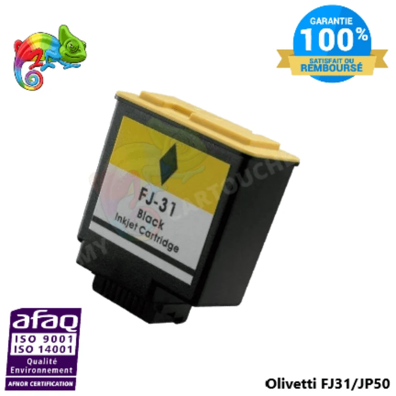 Cartouche Olivetti FJ31/JP50 Noir: OFX 1000, OFX 3200