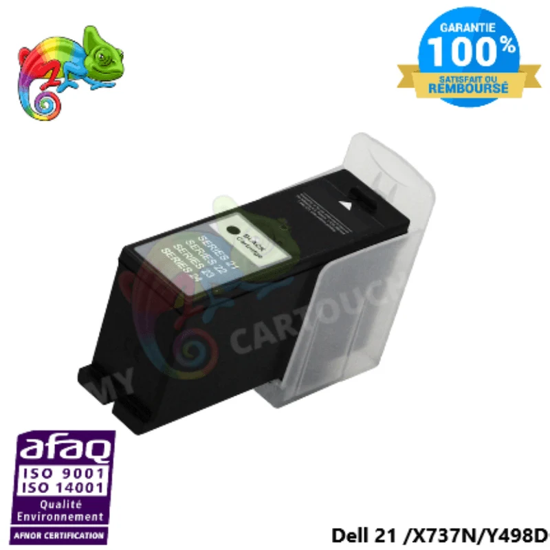 Cartouche Dell 21 Noir X737N: Dell P 513 w, Dell V 313