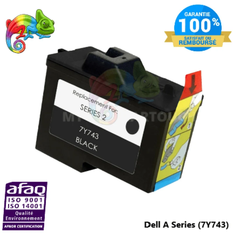 Cartouche Dell Séries 2 Noir 7Y743: Dell A 940, Dell A 960