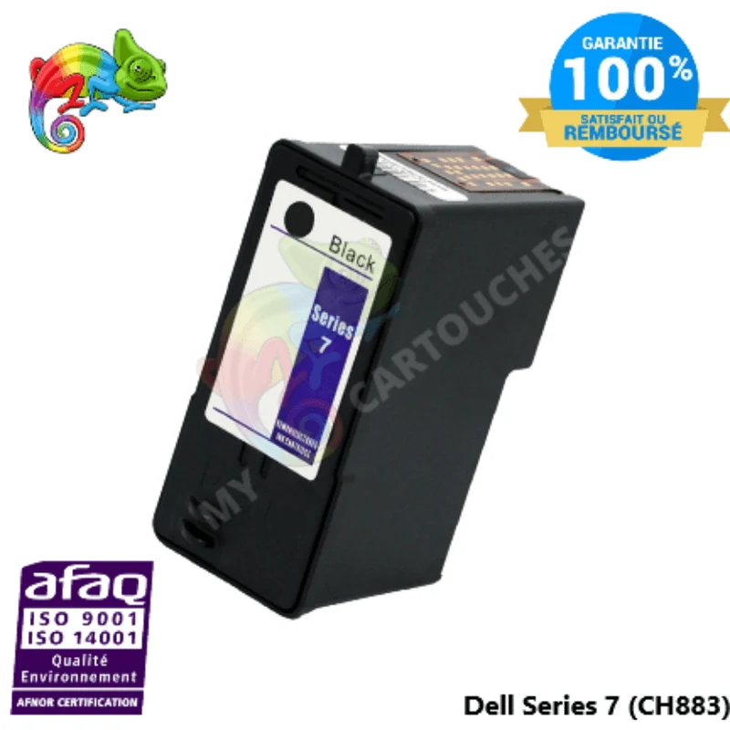 Cartouche Dell 7 Noir CH883: Dell 966, Dell 968