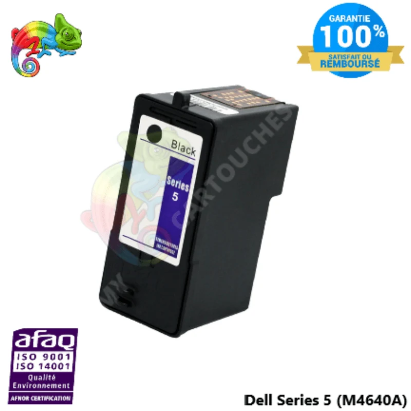 Cartouche Dell 5 Noir: Dell A 922, Dell A 924, Dell A 942