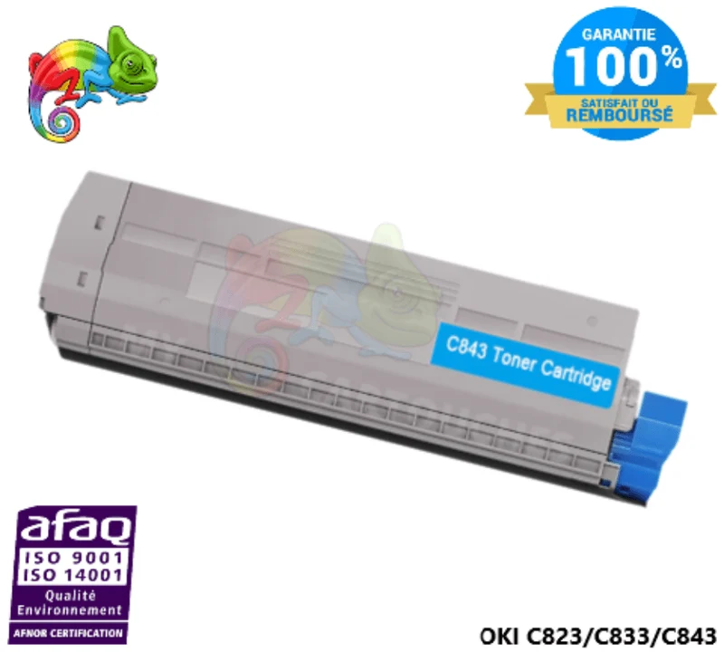 Toner OKI C823 46471103 Cyan: C823 DN, C833 DN, C843 DN