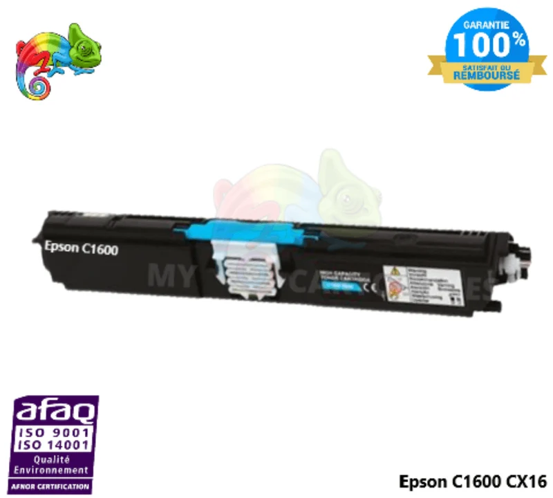 Toner Epson AcuLaser C1600 Cyan C13S050556 : C 1600, CX 16