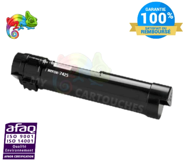 Toner Xerox WorkCentre 7425 Noir: WC 7425, 7428, 7435