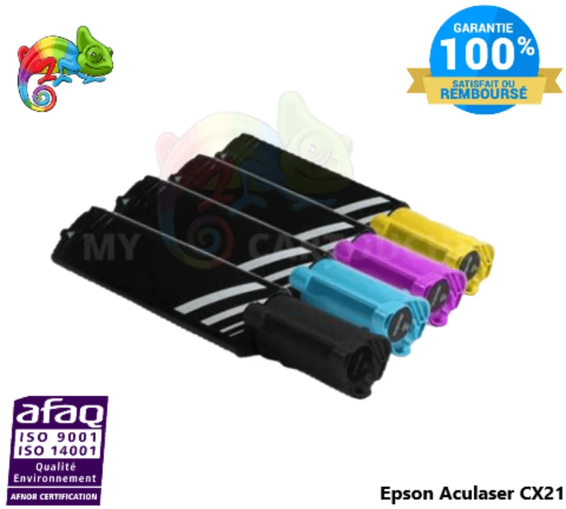 Pack 4 Toners Epson Aculaser CX21: Aculaser CX21 N, CX21 NF, CX21 NFC