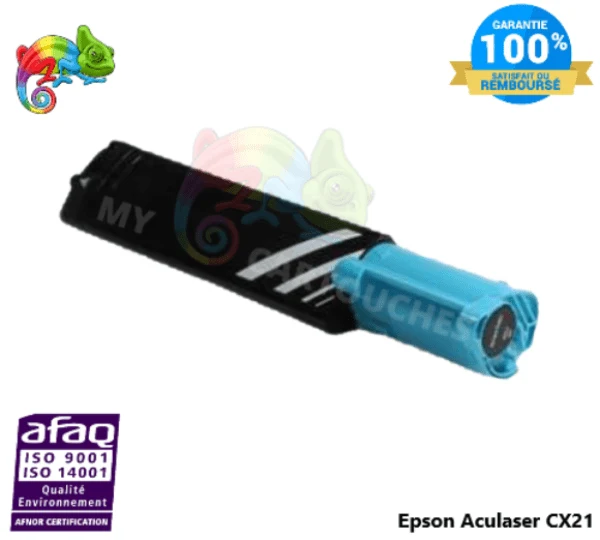 Toner Epson Aculaser CX21 Cyan C13S050318: Aculaser CX21 N, CX21 NF, CX21 NFC