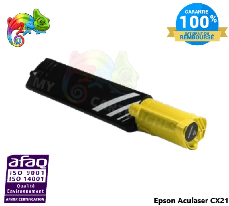 Toner Epson Aculaser CX21 Jaune C13S050316: Aculaser CX21 N, CX21 NF, CX21 NFC