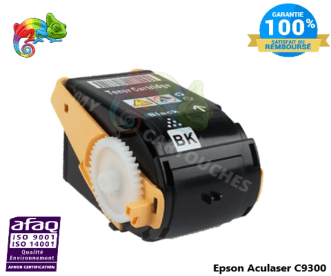 Toner Epson AcuLaser C9300 Noir C13S050605: C 9300 DN, C 9300 DTN