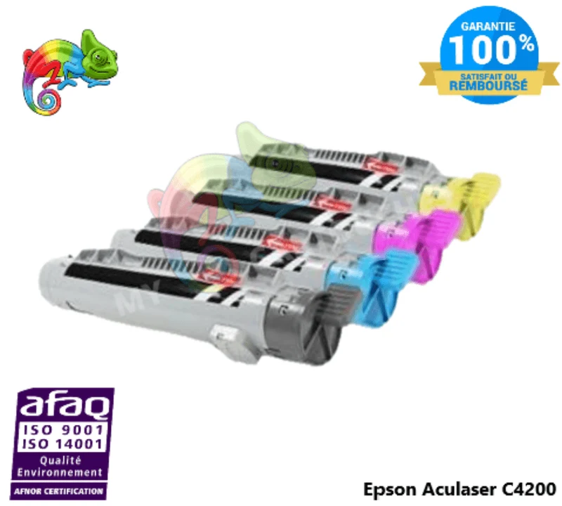 Pack 4 Toners Epson Aculaser C4200: Aculaser C4200 DN, C4200 DTN, C4200 N