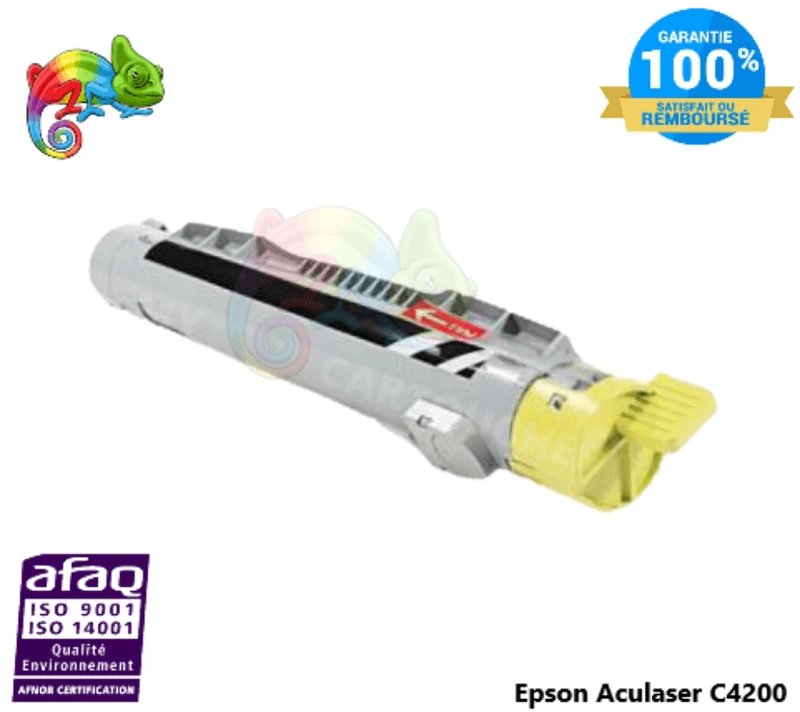 Toner Epson Aculaser C4200 Jaune C13S050242: Aculaser C4200 DN, C4200 DTN