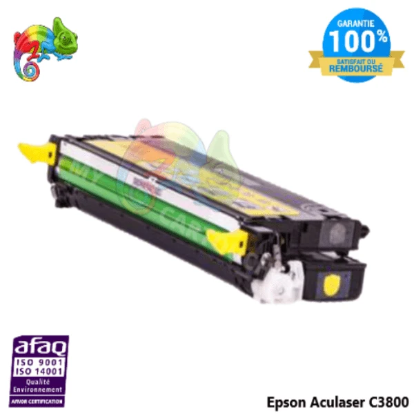 Toner Epson Aculaser C3800 Jaune C13S051124: Aculaser C3800, C3800 DN