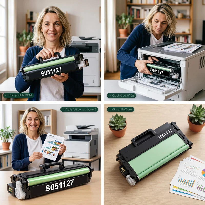 Toner Epson Aculaser C3800 Noir C13S051127: Aculaser C3800, C3800 DN