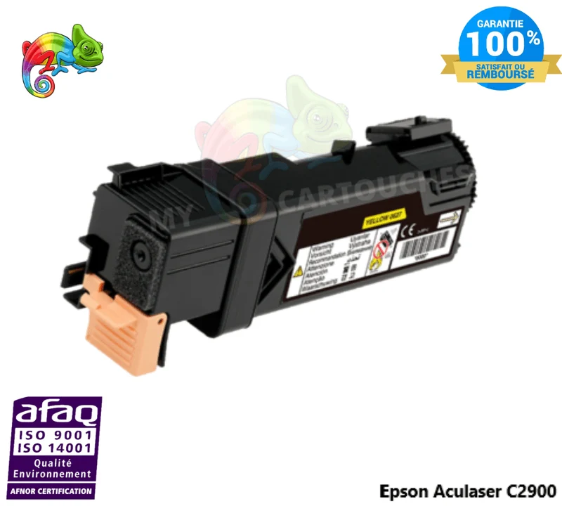 Toner Epson Aculaser C2900 Jaune C13S050627: Aculaser C2900 N, C2900 DN