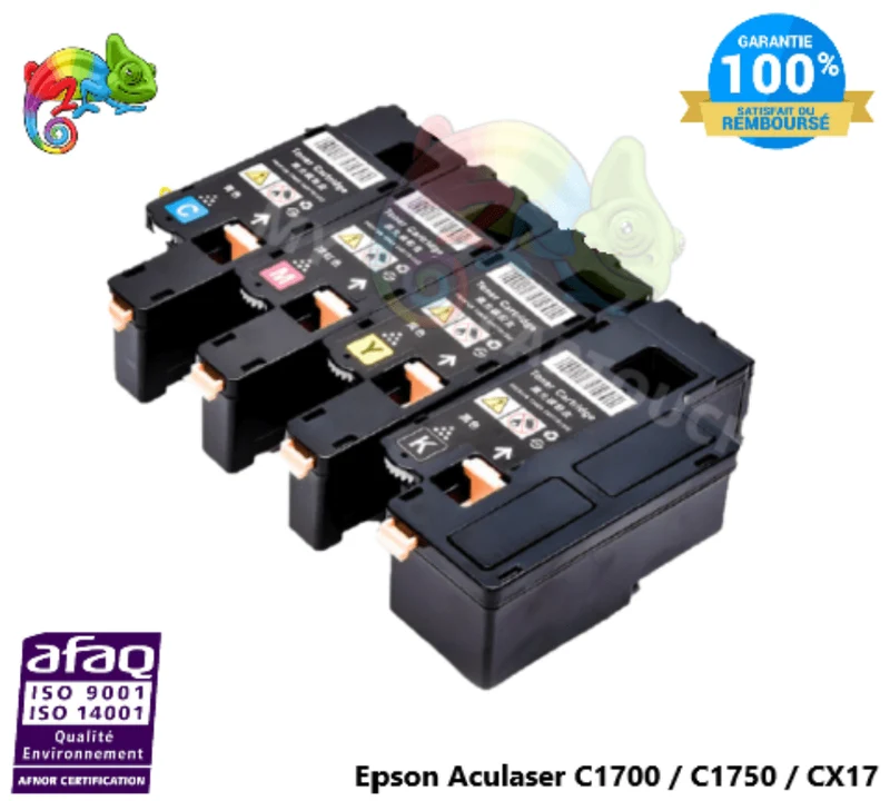 Pack de 4 Toner lasers Epson Aculaser C1700 - CX17